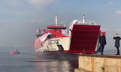 Ro-Ro gemisi “Tekirdağ 59” denize indi