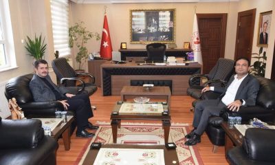 Tomarza Kaymakamı Cebeci, Develi Kaymakam’ı Aslan’ı ziyaret etti