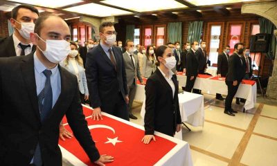 114 aday memur yemin ederek asaletini aldı