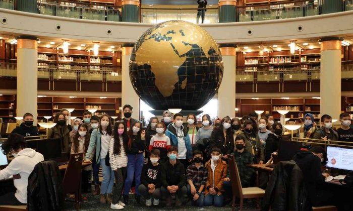 Akyurtlu öğrenciler Millet Kütüphanesi’nde