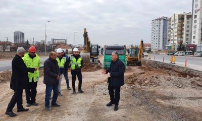 Başkan Büyükkılıç’tan raylı sistem hattında inceleme