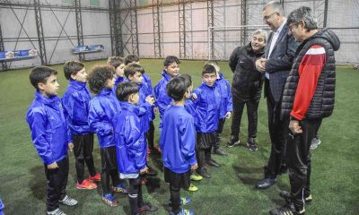 Başkan Özkan’dan altyapı sporcularına sürpriz ziyaret
