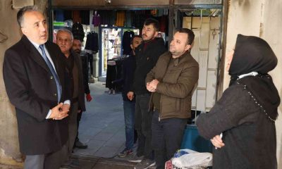 Başkan Savran’dan iş yeri yanan esnafa ziyaret