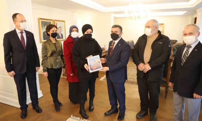 Çizdiği resim Türkiye ikincisi seçildi