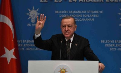 Cumhurbaşkanı Erdoğan, belediye başkanlarına hitap etti: “Tüm çalışmalarınızı 2023 seçimlerine göre ayarlamanız gerek”