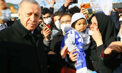 Cumhurbaşkanı Erdoğan, Kızılcahamam’da coşkuyla karşılandı