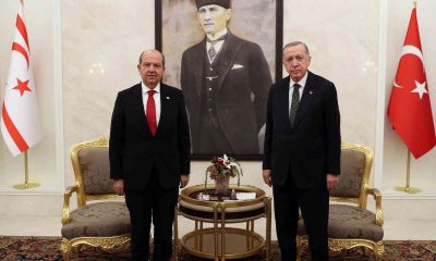 Cumhurbaşkanı Erdoğan, KKTC Cumhurbaşkanı Tatar ile görüştü