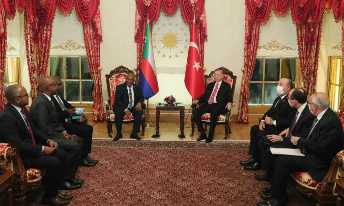 Cumhurbaşkanı Erdoğan, Komorlar Birliği Cumhurbaşkanı Assoumani Azali ile görüştü