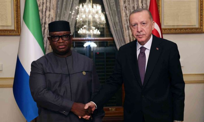 Cumhurbaşkanı Erdoğan, Sierra Leone Cumhurbaşkanı Julius Maada Bio ile görüştü