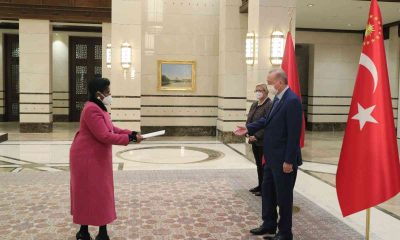 Güney Afrika Cumhuriyeti Büyükelçisi Duba, Cumhurbaşkanı Erdoğan’a güven mektubu sundu