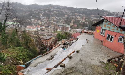 Heyelan böyle geldi, çığlık çığlığa dehşet dolu anlar yaşadılar