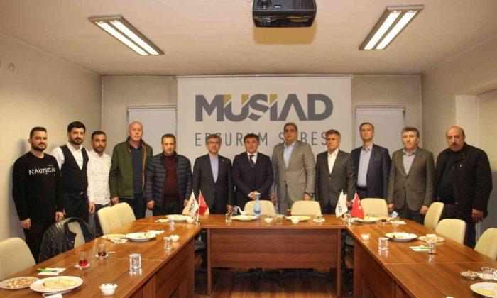 İran heyeti Erzurum’da işadamları ile bir araya geldi