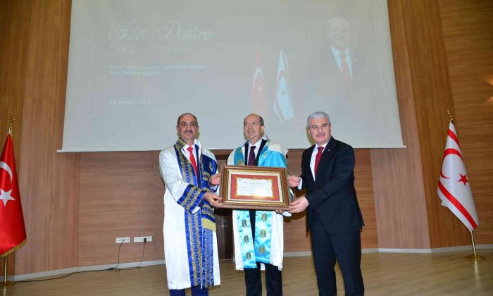 KKTC Cumhurbaşkanı Tatar’a, Ahi Evran Üniversitesi’nden fahri doktora