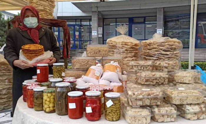 Maharetli kadınların ürünleri görücüye çıktı