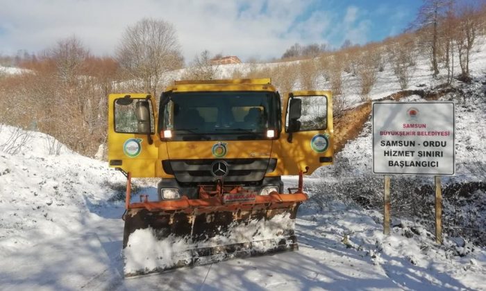 Ordu’nun yüksek kesimlerinde kar 30 cm