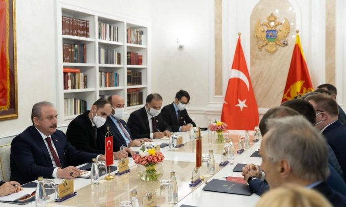 TBMM Başkanı Şentop, Karadağ Karadağ Parlamento Başkanı Beçiç ile görüştü