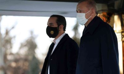 Cumhurbaşkanı Erdoğan,  El Salvador Cumhurbaşkanı Bukele’yi resmi törenle karşıladı