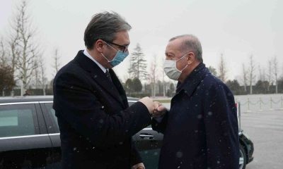 Cumhurbaşkanı Erdoğan, Sırbistan Cumhurbaşkanı Vucic’i resmi törenle karşıladı