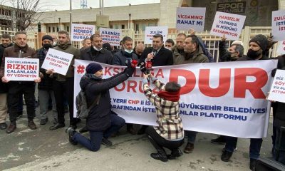 İşten çıkarılan İBB çalışanları eylem yaptı