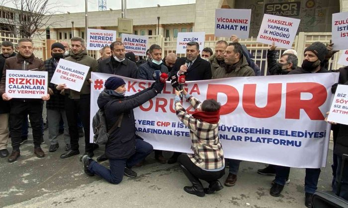 İşten çıkarılan İBB çalışanları eylem yaptı