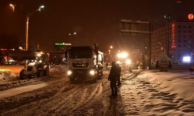 Malatya’da yoğun kar mesaisi