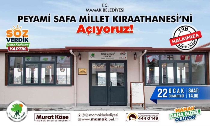 Mamak’ta bir Millet Kıraathanesi daha açılıyor
