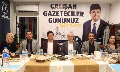 Nazilli’de gazetecilerin onuruna yemek verildi