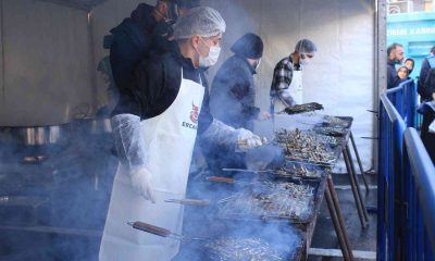 Ümraniye’de ’7. Hamsi ve Horon Festivali’nde 10 ton hamsi dağıtıldı