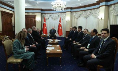 Cumhurbaşkanı Erdoğan, Kiev’de Kırım Tatar heyetini kabul etti